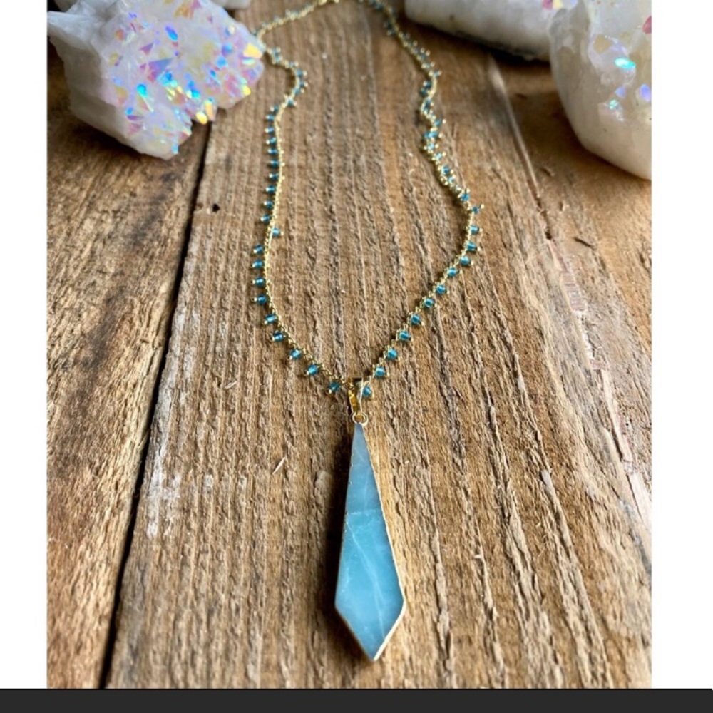 Amazonite Rosary chain necklace